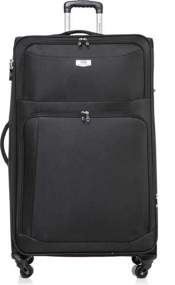 Dubai Abudabi Grote XL Koffer - 88 cm - 125/135 liter - Expandable - Zwart
