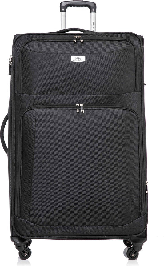 Dubai Abu Dhabi Grote XL Koffer - 88 cm - 125/135 liter - Uitbreidbaar - Zwart