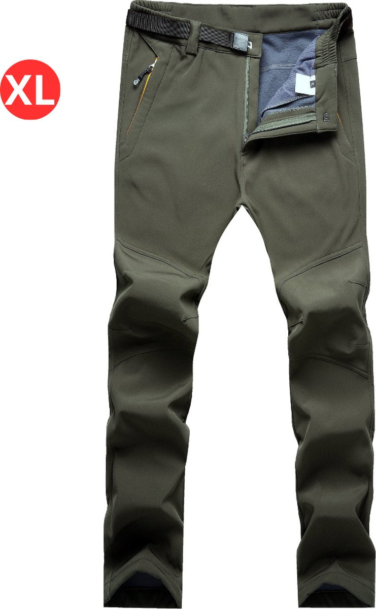 Skibroek - Skipak - Snowboardbroek - Winterbroek - Sneeuwbroek - Heren - Wintersport - Legergroen XL