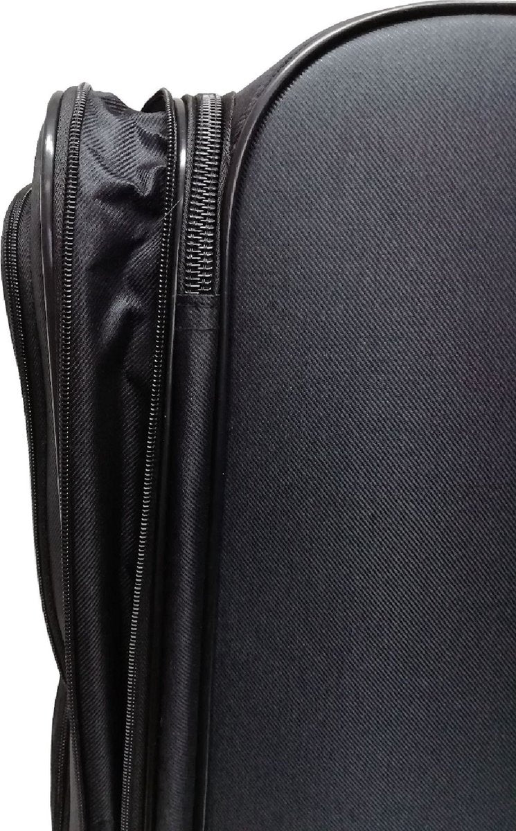 Dubai Abu Dhabi Grote XL Koffer - 88 cm - 125/135 liter - Uitbreidbaar - Zwart