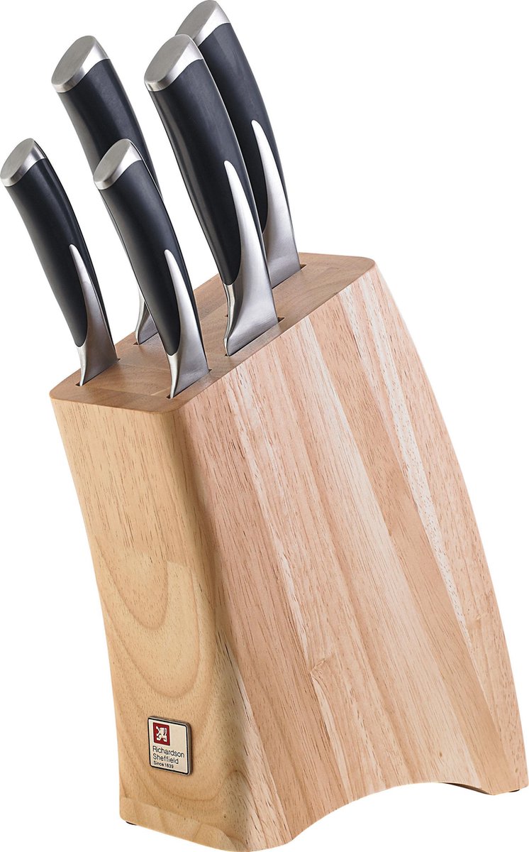 Richardson Sheffield Kyu - 5-delige messenset inclusief messenblok - hout