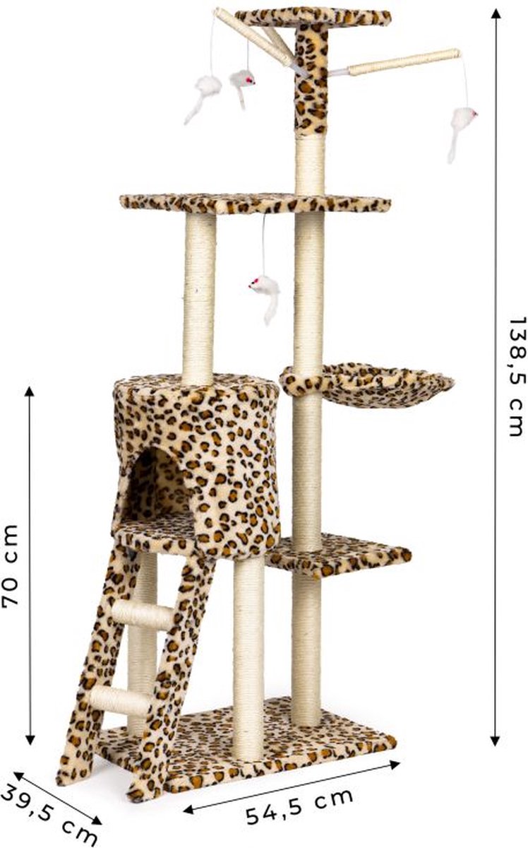 Krabpaal Huis Boom Bed - 138 cm - XL