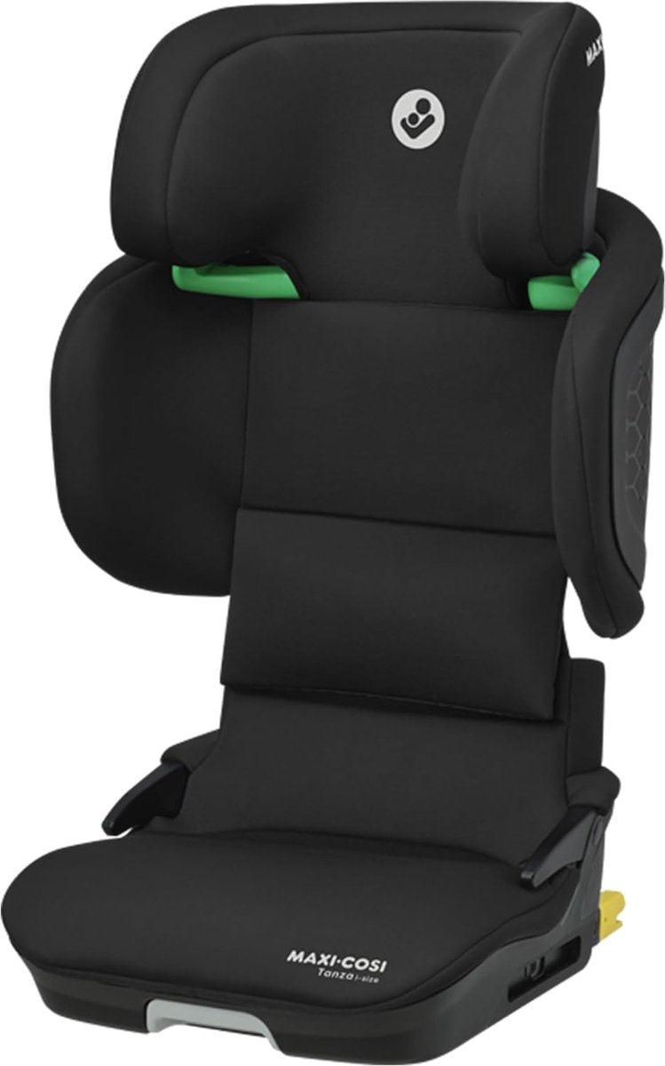 Maxi-Cosi Tanza i-Size, Draagbare Autostoel voor Kinderen, 3,5-12 jaar, 100-150cm, Opvouwbare Autostoel, 10 Hoofdsteunposities, G-CELL-bescherming, Gewatteerde & Verhoogde Zitting, Full Black