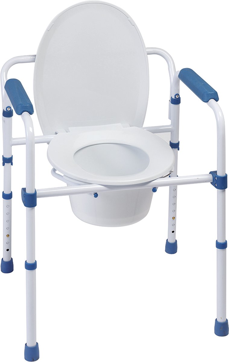 Herdegen Toiletstoel 3-in-1 | Po-stoel | Toiletverhoger | Toiletframe | Inklapbaar