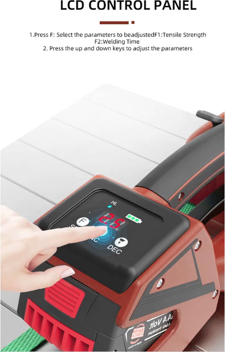 CYC3000 automatisch omsnoeringsapparaat / automatic strapping tool voor Pet en PP banden