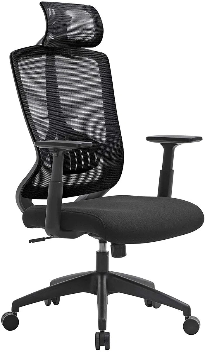 Ergonomische Bureaustoel - Comfortabele en Verstelbare Bureaustoel - Zwart