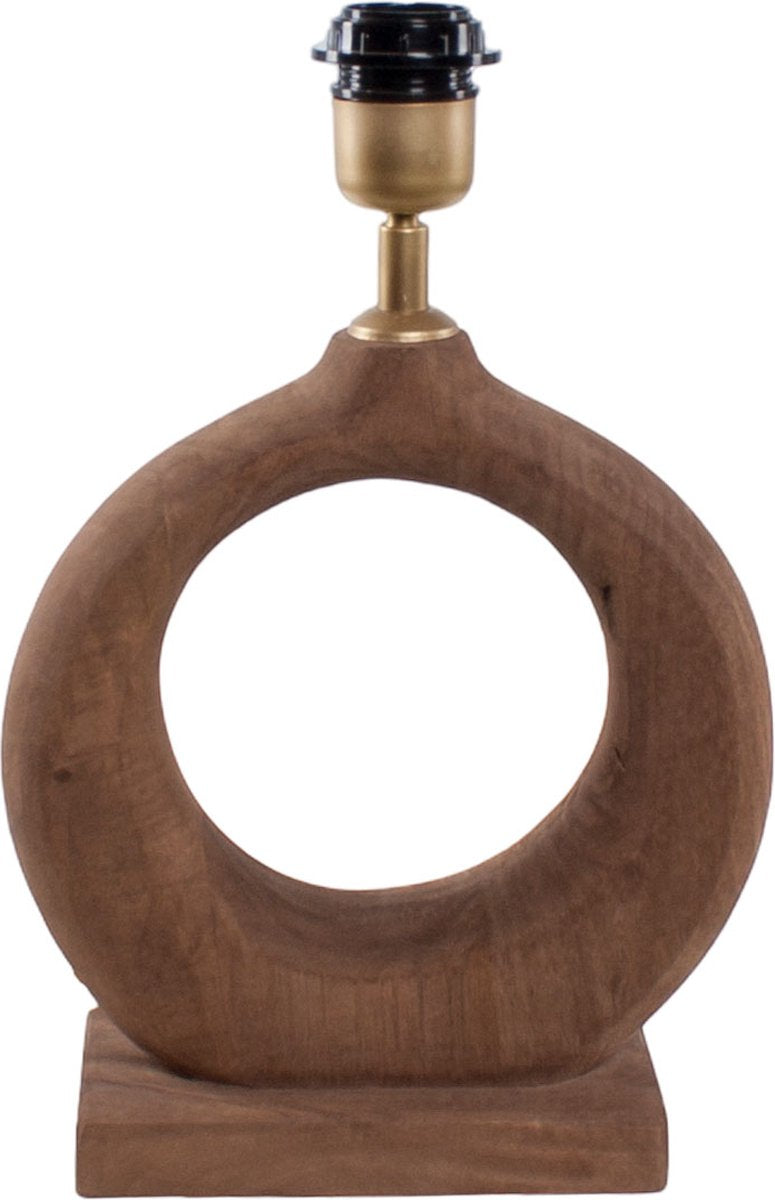 Country style wooden table lamp natural | raffia oval shade 35 cm light brown / beige | 1 light organic | wood / fabric | shade Ø 35 cm | 48 cm high | classic / country / atmospheric design / raffia shade / retro