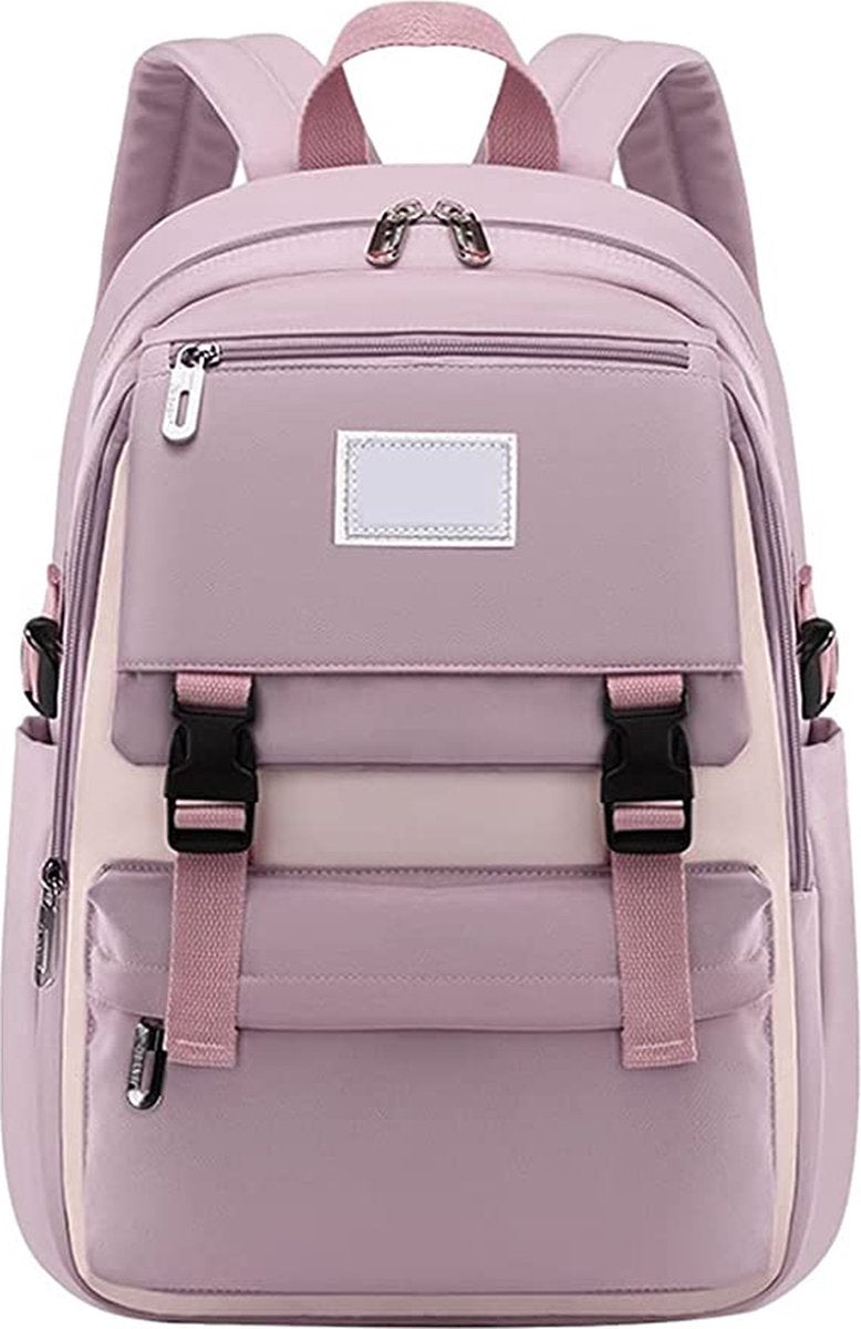 Backpack - Rucksack - School - Girls - Boys - Teenagers - Waterproof - Satchel - 25 Liters - Pink - Light Pink