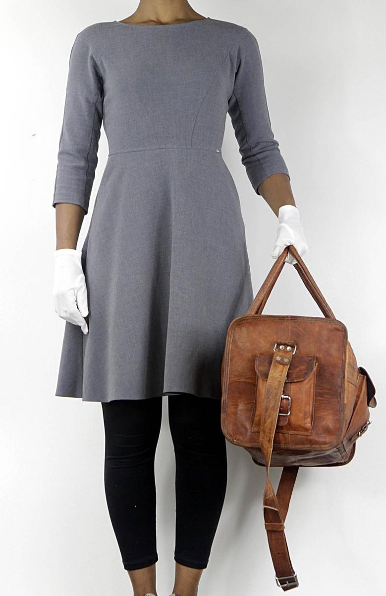 Travel bag made of REAL LEATHER - Sports bag - Weekend bag MALAGA Real Leather - Cognac Brown -HANDMADE VINTAGE STYLE Duffle bag