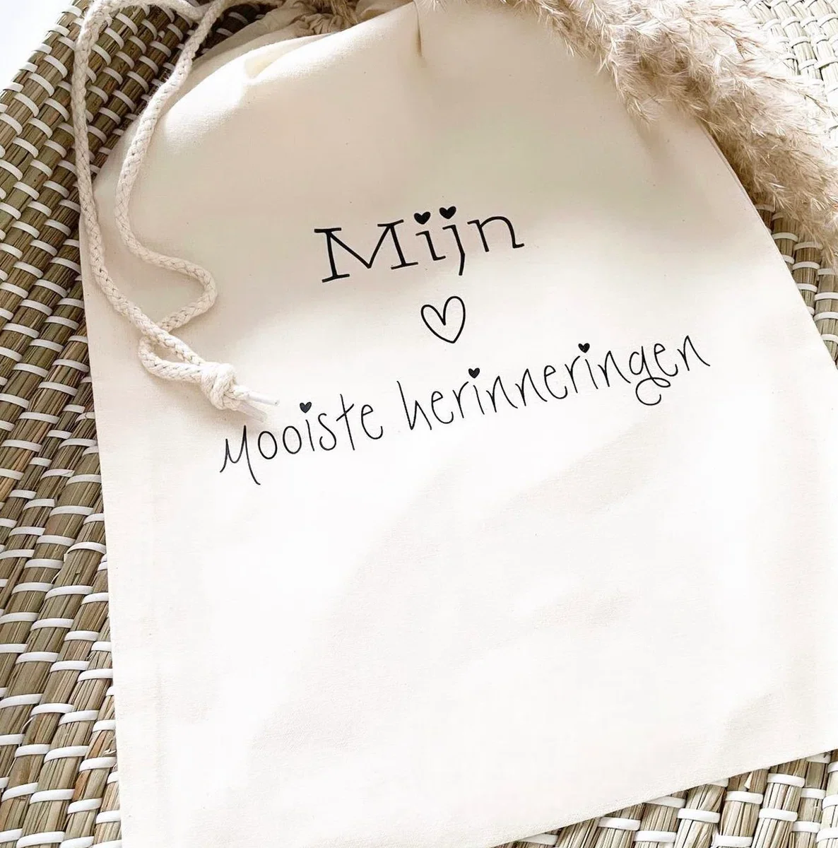 Bewaarzak | Organizer | Set van 6 | Etui | Luiertas | Mommybag | Baby | Opbergtas | Katoen | Naturel | Kraamcadeau