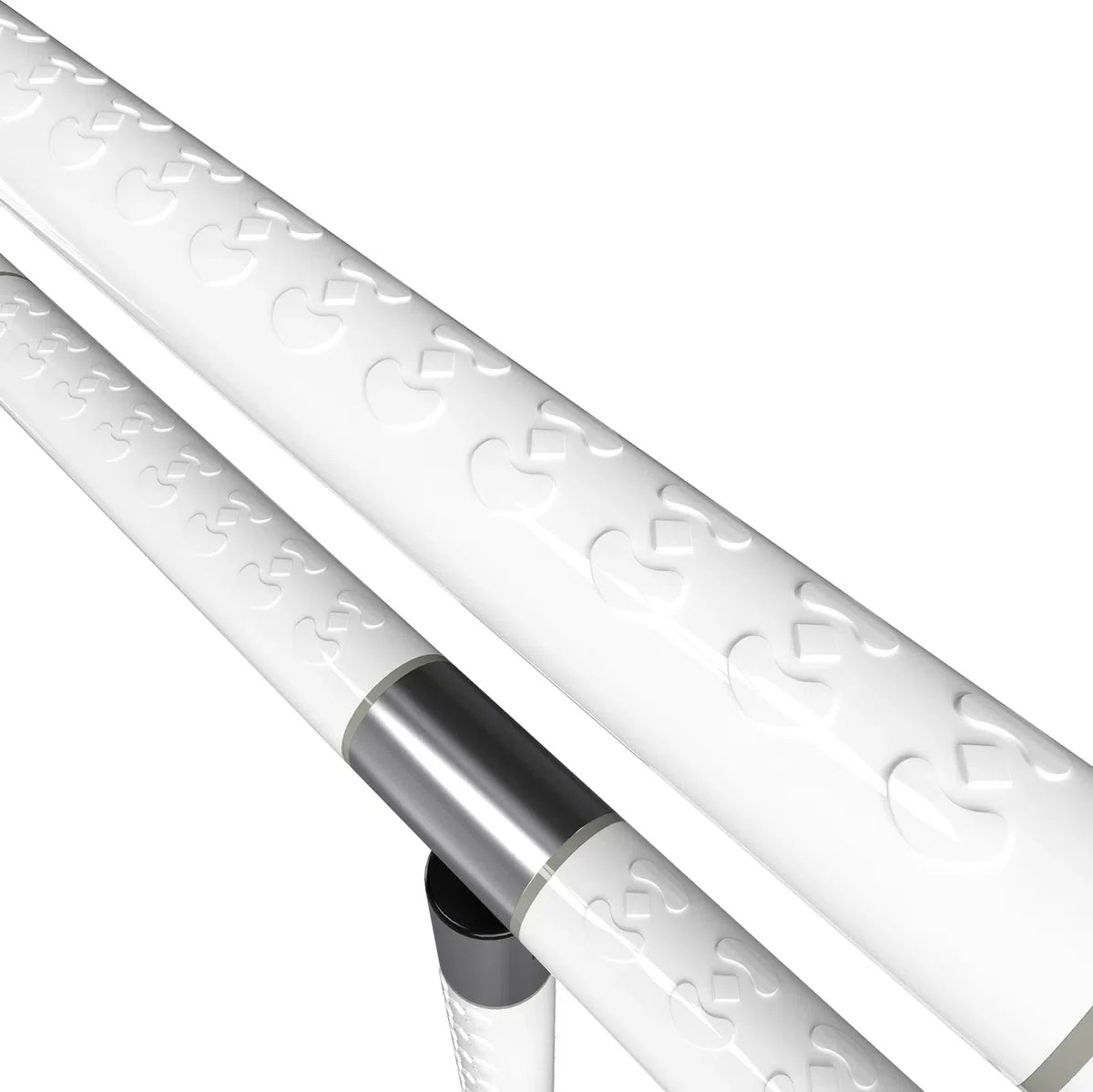 Opklapbare toiletbeugel met steunvoet - Verstelbare toiletsteun - Toiletbeugel met handgreep - Wandmontage ondersteuning - 60cm lang Wit