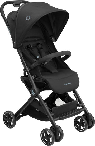 Lara2 Kinderwagen 0-4 jaar 0-22 kg Baby Wandelwagen - Lichte & Compacte Kinderwagen - 3 Ligstanden Vlakke Ligstand - Automatisch Inklapbaar - Schouderriem - Essential Black - Comfortabele Kinderwagen Buggy inklapbaar vliegtuig