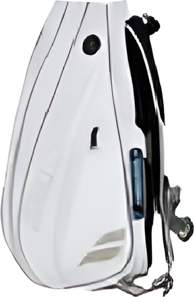 E-Shop4u - Tennis Bag - Tennis Backpack - White - Polyester - Tennis Racket Bag for Men and Women - Ventilated Shoe Compartment - Durable and Stylish Design - Squash-Tennis-Badminton-Pickleball-Padel