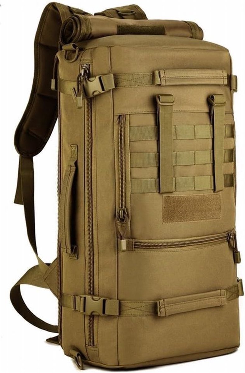 Selighting Tactische Rugzak - 50L - Waterdichte Molle (Modulair Lichtgewicht Draaguitrusting) Rugzak - Perfect voor Outdoor Wandelen, Trekking en Kamperen - Veelzijdig en Ruim - 15 inch Laptop Compatibel