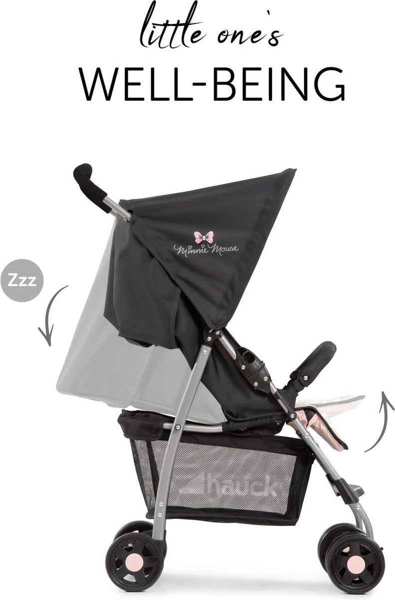Sporty lightweight buggy up to 18 kg with recline position from birth, easy and compact fold, bumper bar, large shopping basket - red