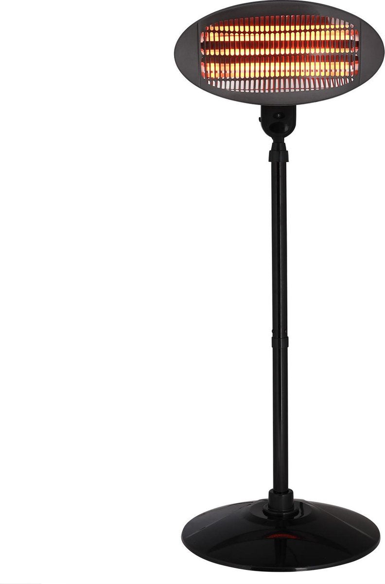 Patio heater, radiant heater, with 3 heat settings