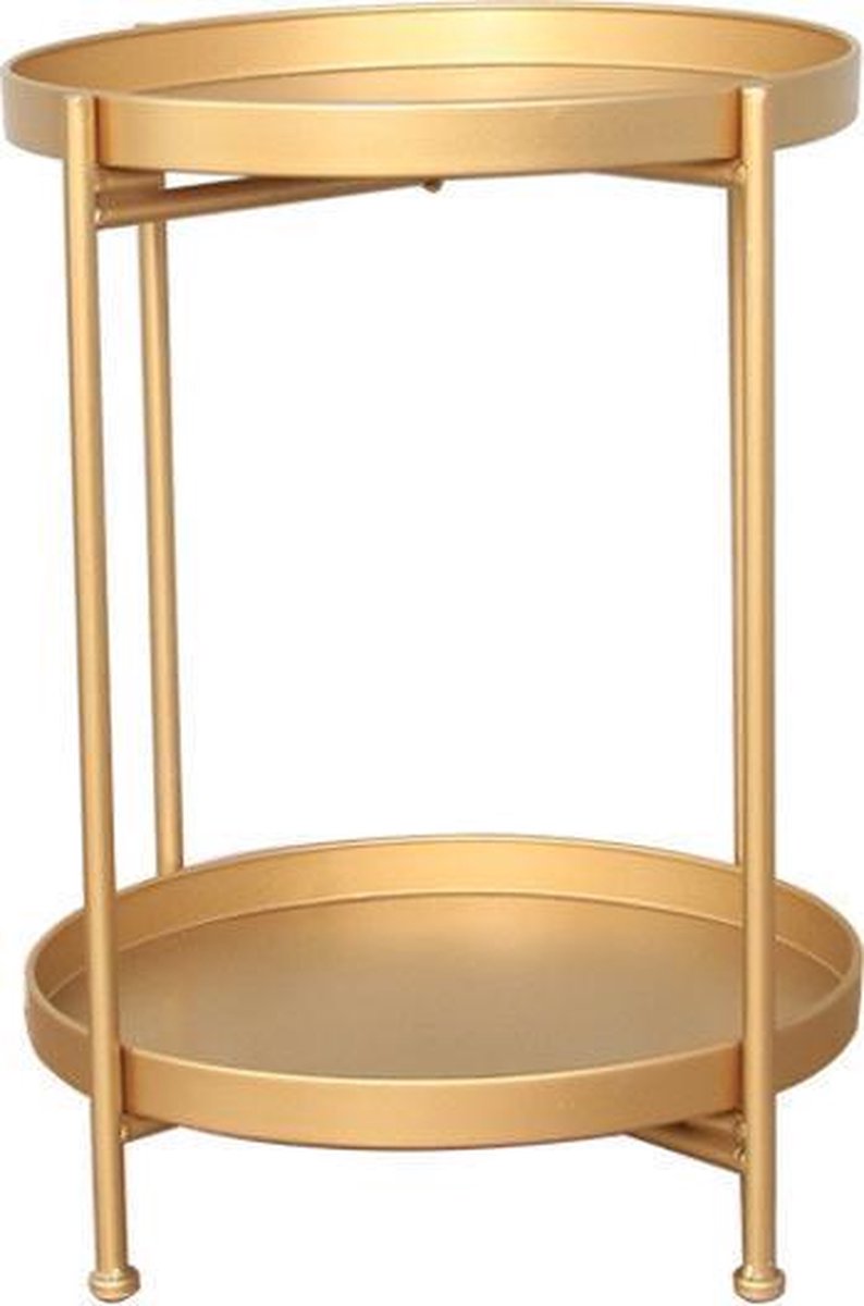 TDR - Nordic minimalistische dubbellaagse salontafel goud