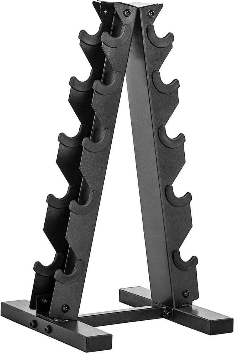 Dumbbellrek - Haltersteunen voor Dumbbells - Dumbbellrek Piramide - Staal