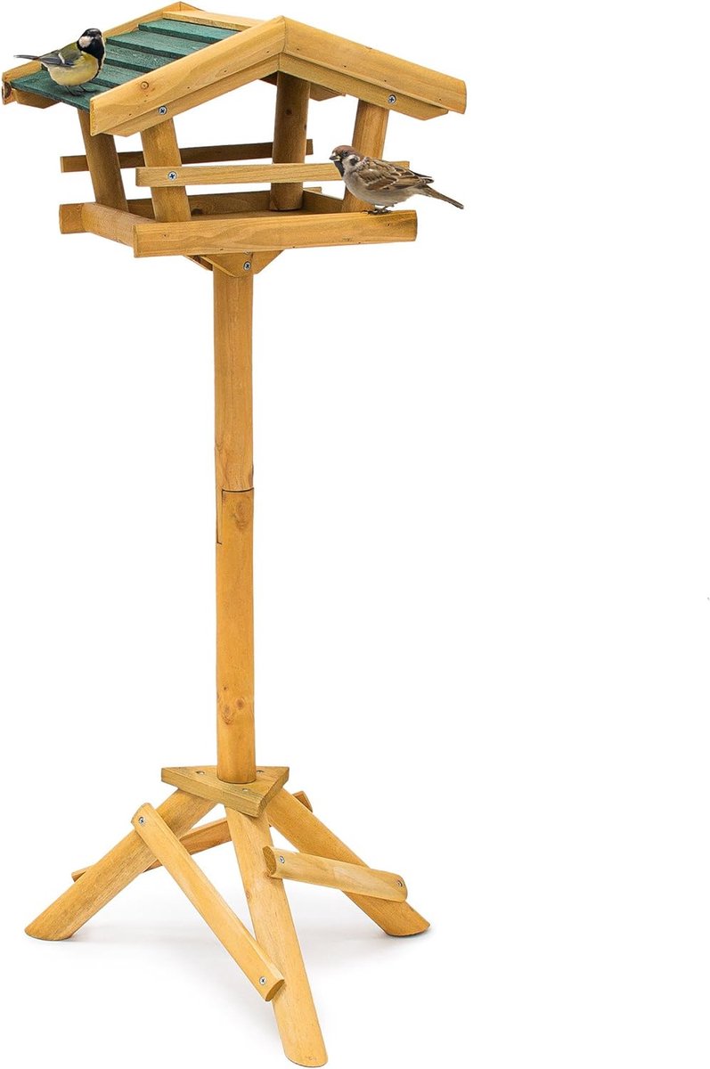 Birdhouse on Pole - Feeder House on Pole - Birdhouse on Stand - Standing Birdhouse - Perfect for Spring