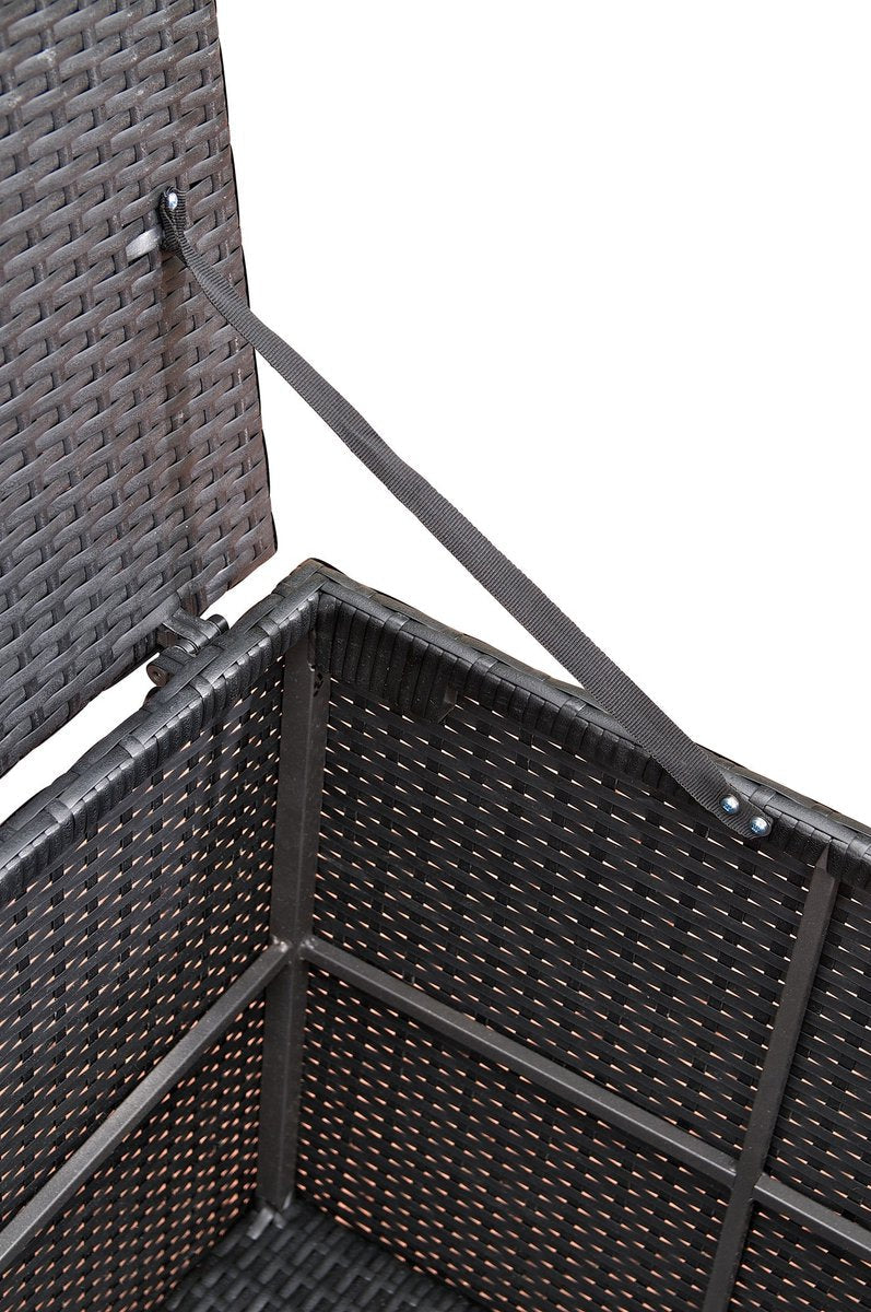 Storage box XXL - Waterproof - With lid - For indoor & outdoor use - Garden cushion box - Garden storage box - 120x68x63cm