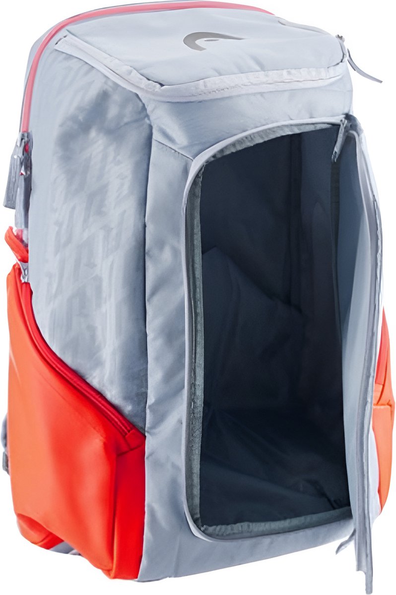 E-Shop4u - Tennistas - Tennis Schoudertas - 2 Rackets + Schoenen + Accessoires - Polyester - Grijs/Oranje - Outdoor Fitness Badminton Rugzak - Squash-Tennis-Badminton-Pickleball-Padel