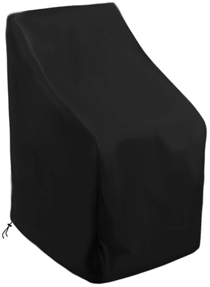 Garden Chair Protective Cover - 120 x 65 cm - Black - Water Resistant - Protect your garden chairs with this protective cover - Garden Chair Cover