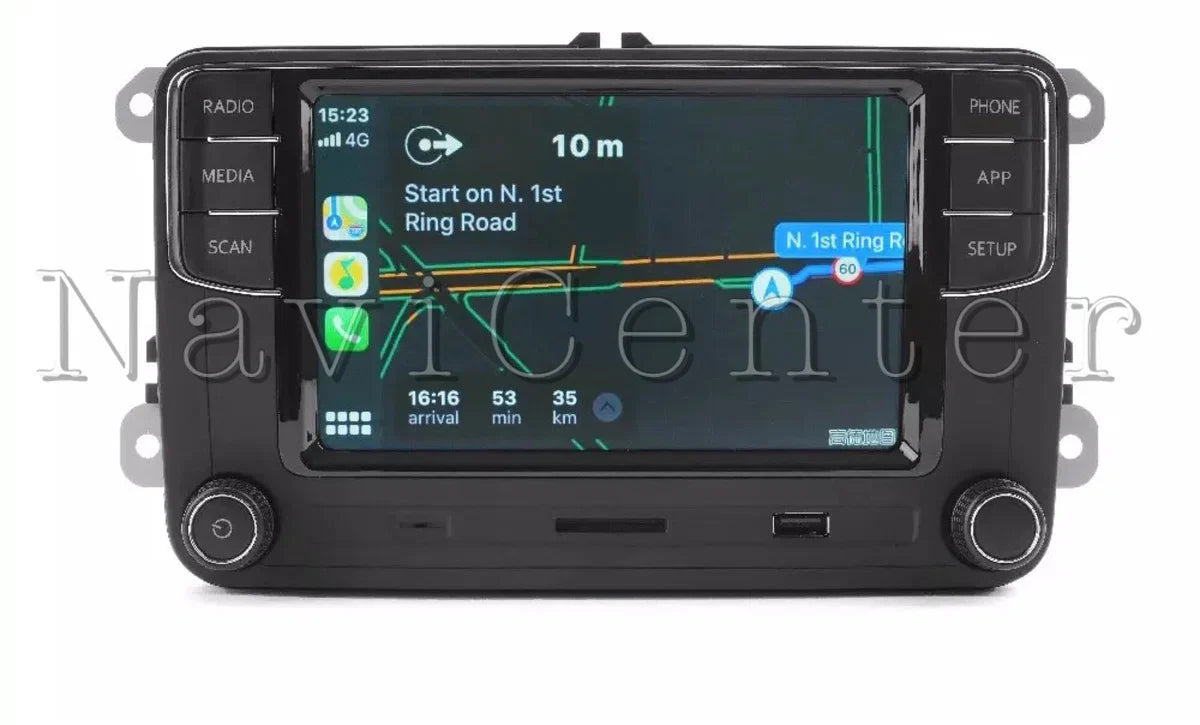 New RCD410 PRO CarPlay + Android Auto Car Radio for Volkswagen Caddy Golf Polo 6r Passat Scirocco Tiguan Transporter Touran RNS510 RNS315 RNS315 fit