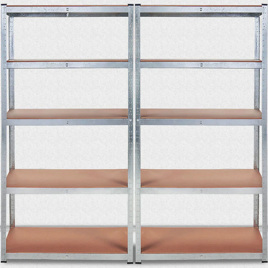 7House Heavy-Duty metalen opbergrek/stellingkast met 5 legborden - 875kg draagvermogen - (HxBxD) 180x90x60 cm - 175kg per plank