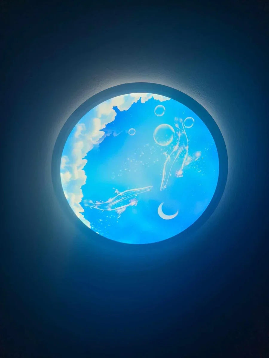 Moon Plafondlamp - LED Kroonluchter - Dimbaar Met Afstandsbediening - 3000-6500K - Moderne Woonkamer Lamp - 30 cm - Kinderkamer - Plafonnière