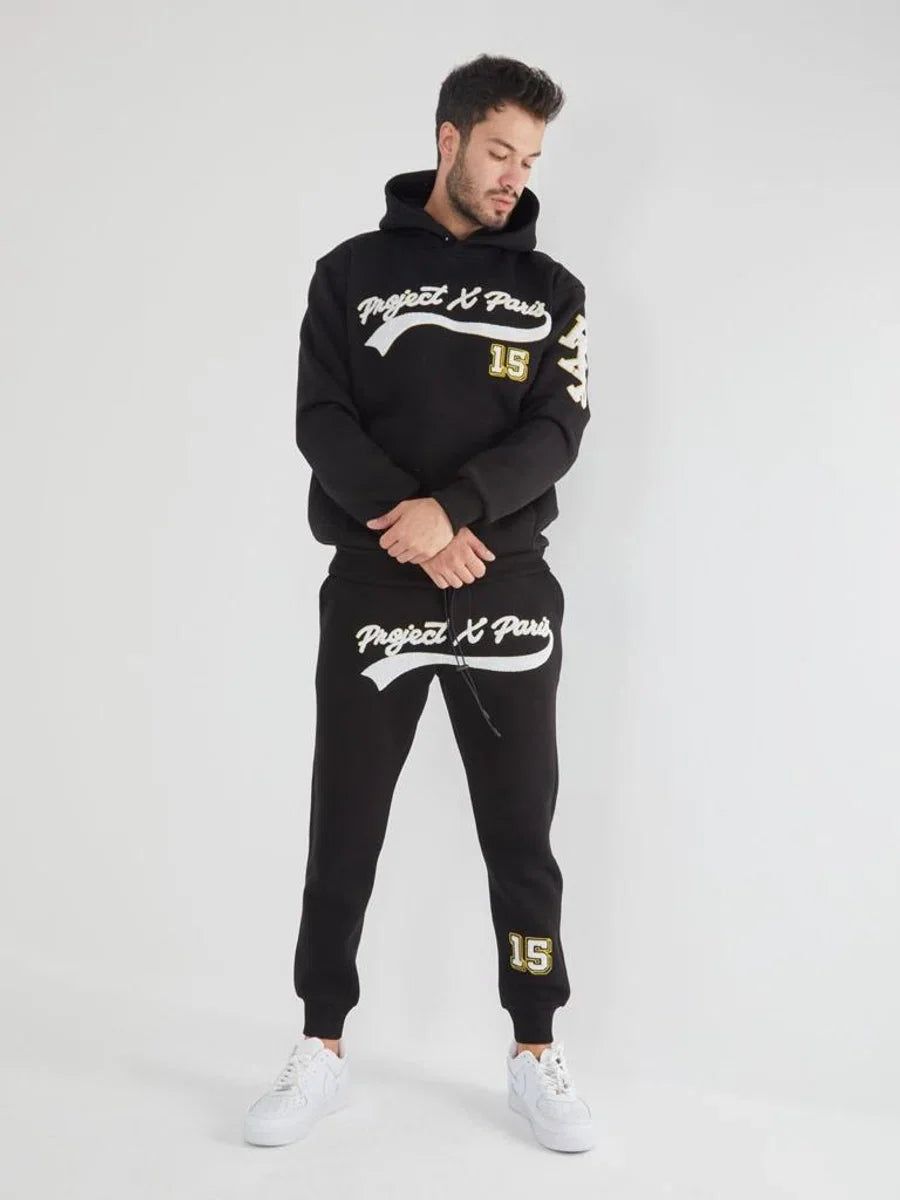 Trainingspak Hoody |Katoen - Dik pak - Mannen Trainingspak Herfst Winter Mannen Set Merk Sporttrui + Broek Stuks Set Fashion Casual Trainingspak Mannen Kleding - L