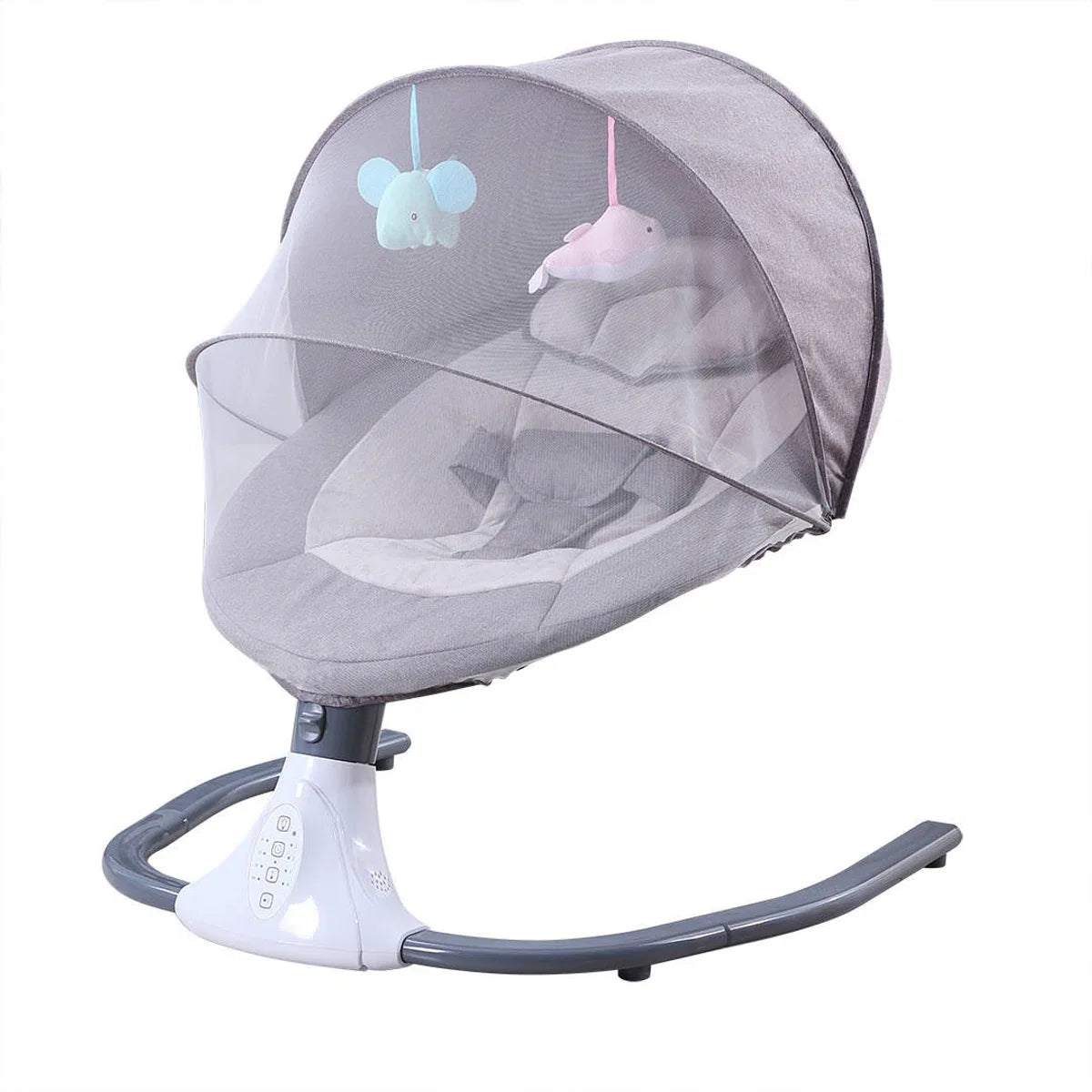 Ultimate Smart Electric Bouncer - Adjustable, Comfortable and Stylish - Baby Swing for Babies - Grey
