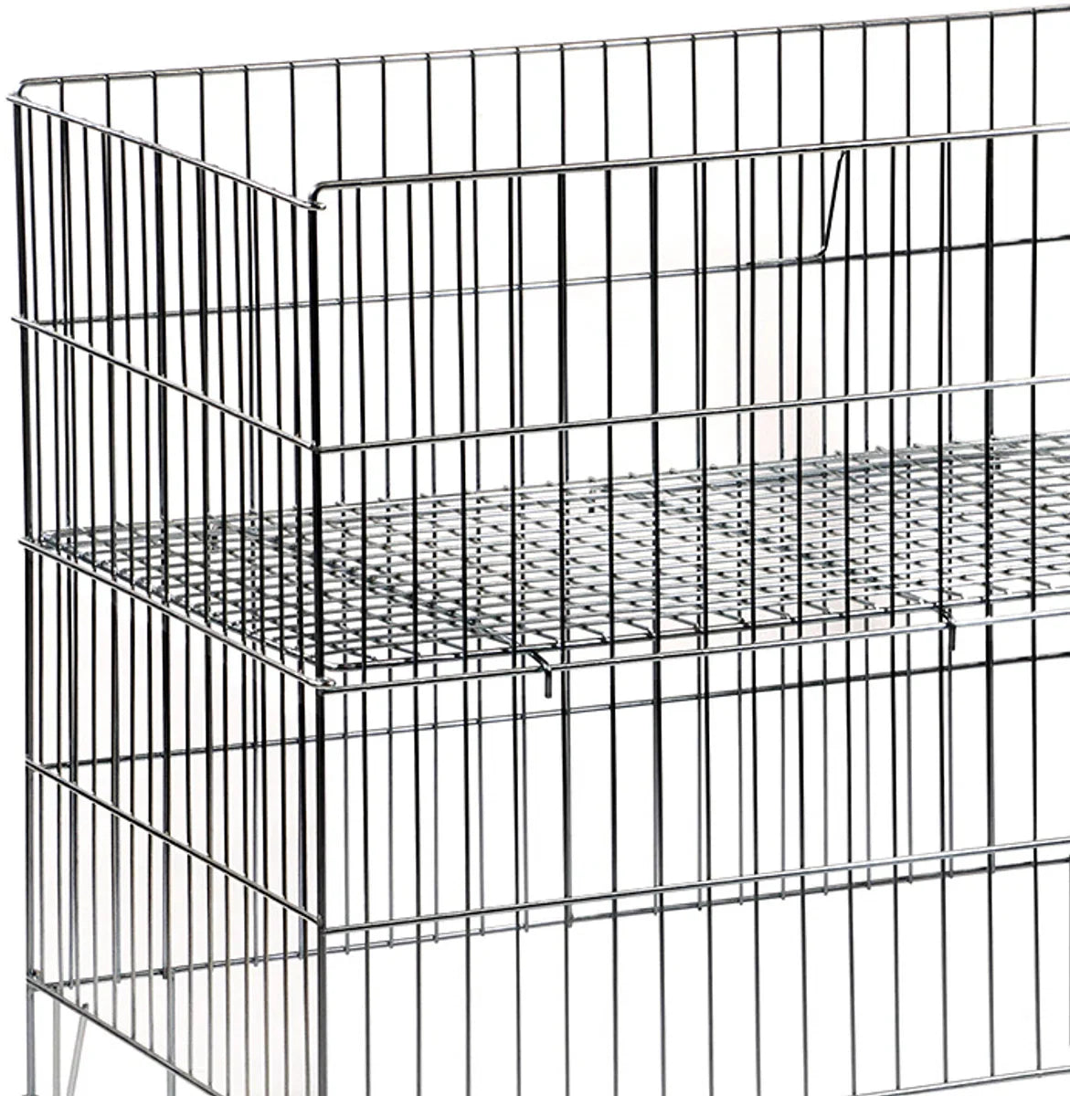Dump bin - Galvanized metal 40x55x80cm - Offer basket - Ball basket - Ball rack - Storage basket for in the garage - Toy basket for outdoor toys