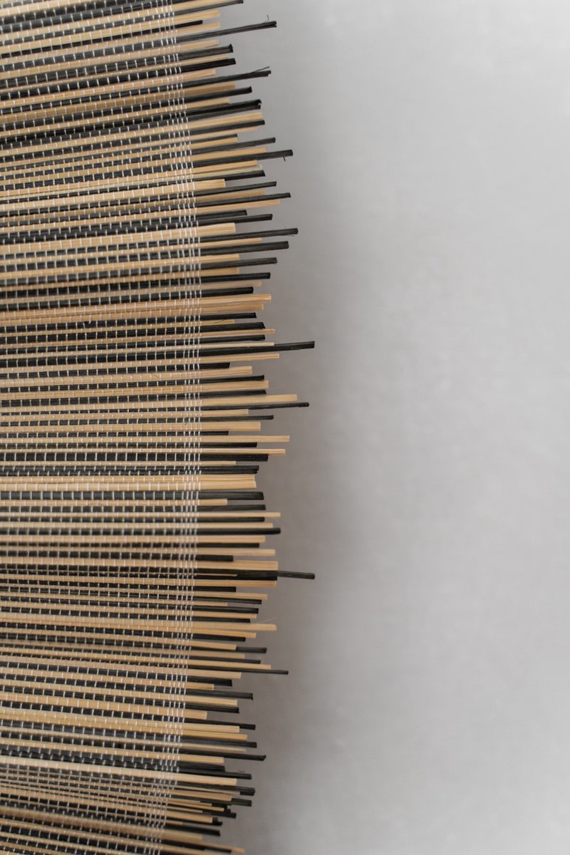 Bamboo waaier Extra Large | Bamboe wanddecoratie | Muurdecoratie waaier met kwastjes | Interieur eyecatcher | Japandi stijl