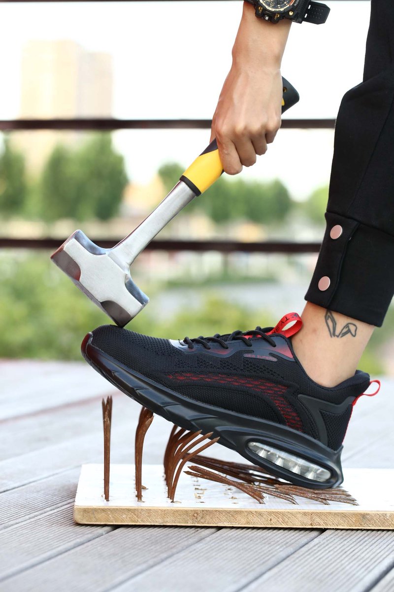 Werkschoenen - veiligheidsschoenen voor op het werk - Dames/Heren - Maat 42 - S1P - Sneakers - Sneakers voor op het werk - Schokbestendig - Ondoordringbare zool - Antislip - Stalen neus