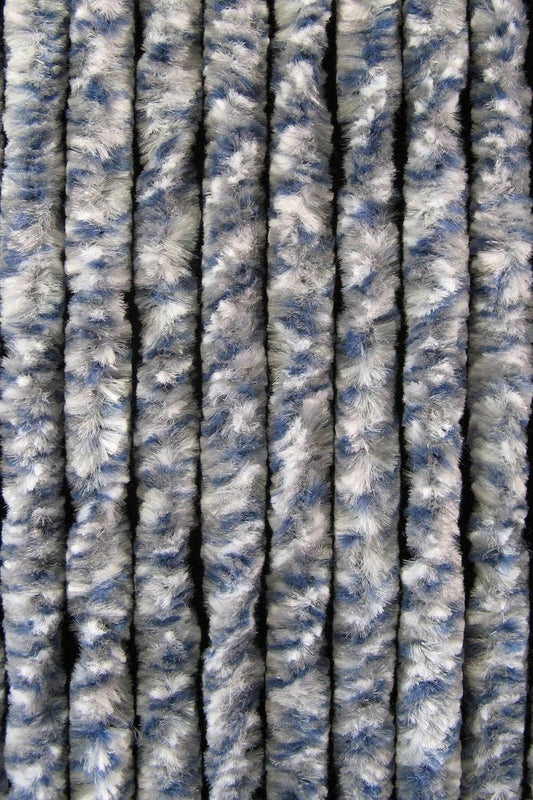 Kattenstaart - 100x230 cm - Blauw/Grijs/Wit