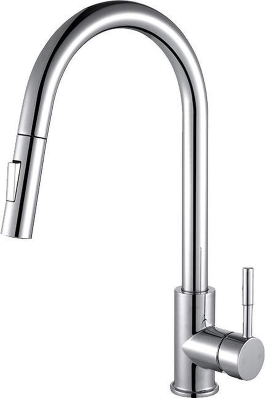 M-88117 Keukenkraan - 40 cm Hoog - RVS - Kleur: Chroom