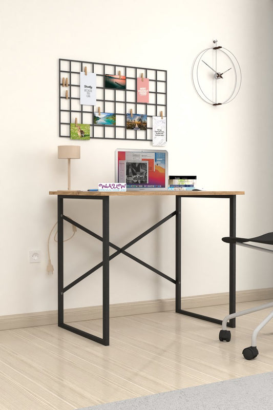 Desk - 60x90 cm - Desk - Computer Desk - Office Desk - Laptop Table - Adult Desk - Wood Color