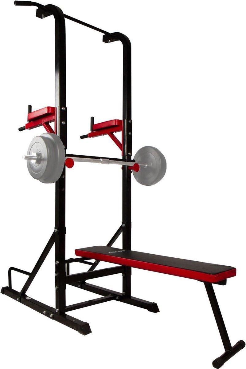 Pull up station Dip Power Krachtstation Sit Up - Chin Up - Push Up Bar - Dip Weight Bank in html. Pull up station