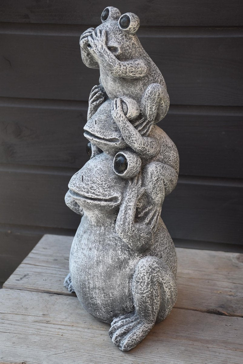 Stacked Frogs, Hear-See-Speak No Evil
