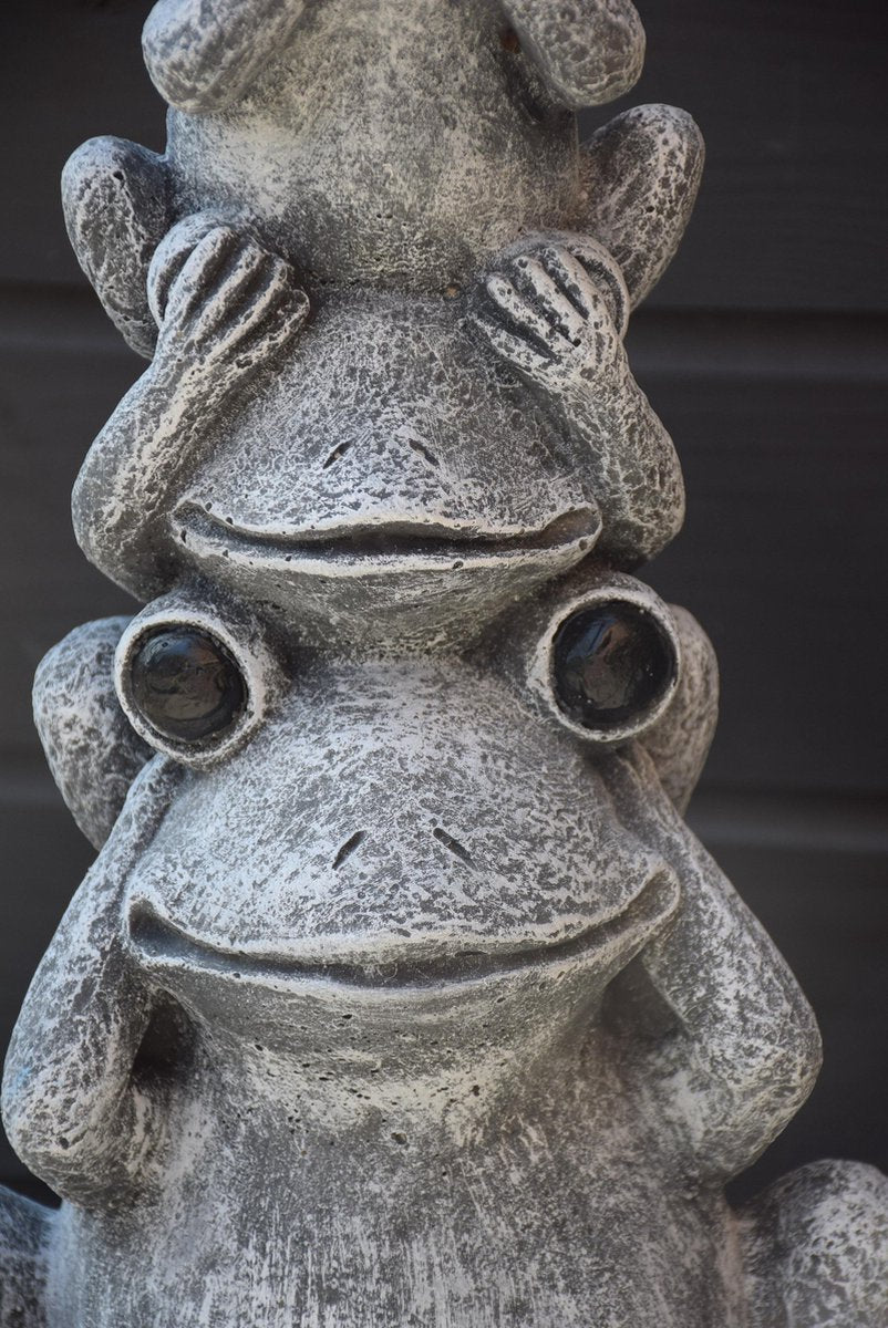 Stacked Frogs, Hear-See-Speak No Evil