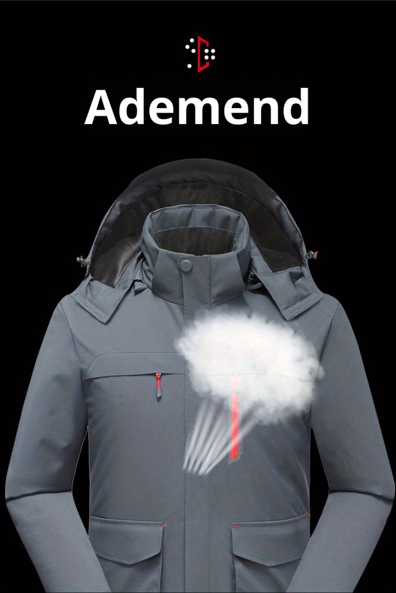 Verwarmde Jas - Heating Jacket - Thermo Jas - Elektrische Kleding - Jas Met Verwarming - Extra Comfortabel - Heren - Maat XXL - Zwart