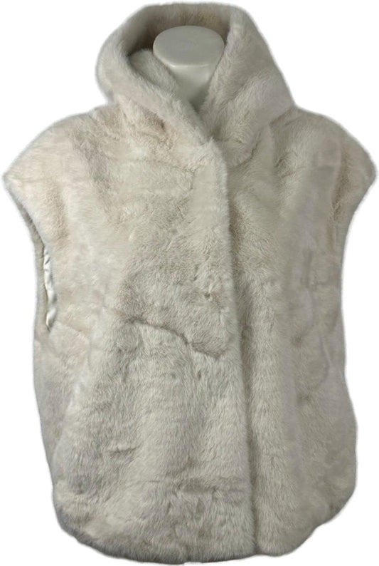Trendy Faux Fur Bodywarmer met Capuchon - In 4 kleuren - One Size - Wintertrend 2024!
