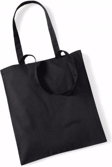 20x Katoenen schoudertasjes zwart 42 x 38 cm - 10 liter - Shopper/boodschappen tas - Tote bag - Draagtas