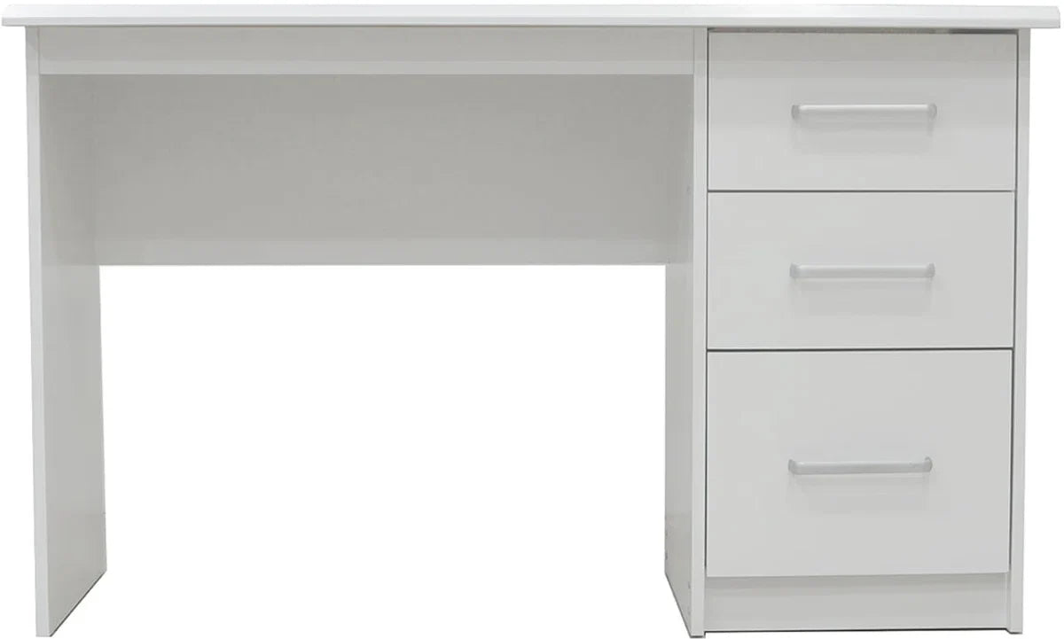Bureau Rinke Wit - MDF - 121x60cm - With storage space - Height 75 cm - With drawers