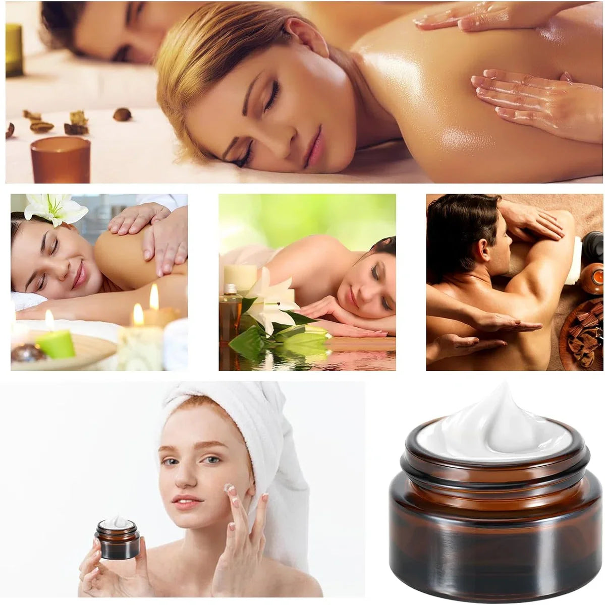 12 lege potjes van amberkleurig glas, cosmeticapotjes, 20 ml/30 ml, bruine glazen potjes, lege navulbare potjes voor cosmetica, crèmes, lotions, etherische oliën