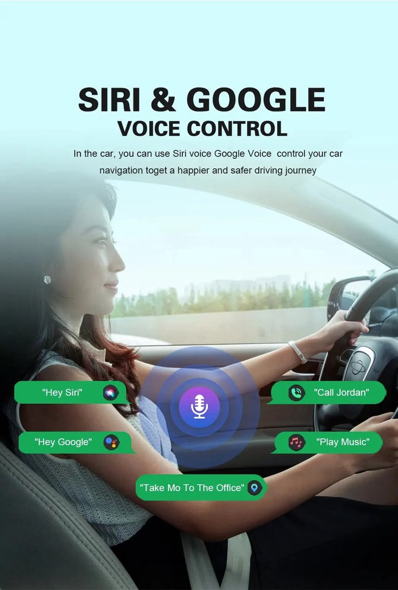 Carplay Scherm - Touchscreen - Navigatiesysteem Auto - Voor Apple & Android - Universeel - Carplay Draadloos - Multimedia Autoradio - 10,26 INCH