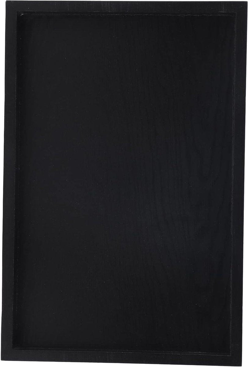 Wooden Rectangular Non-Slip Black For Tea Food Drinks Coffee Kitchenware Restaurants and Bars 25-18-2cm