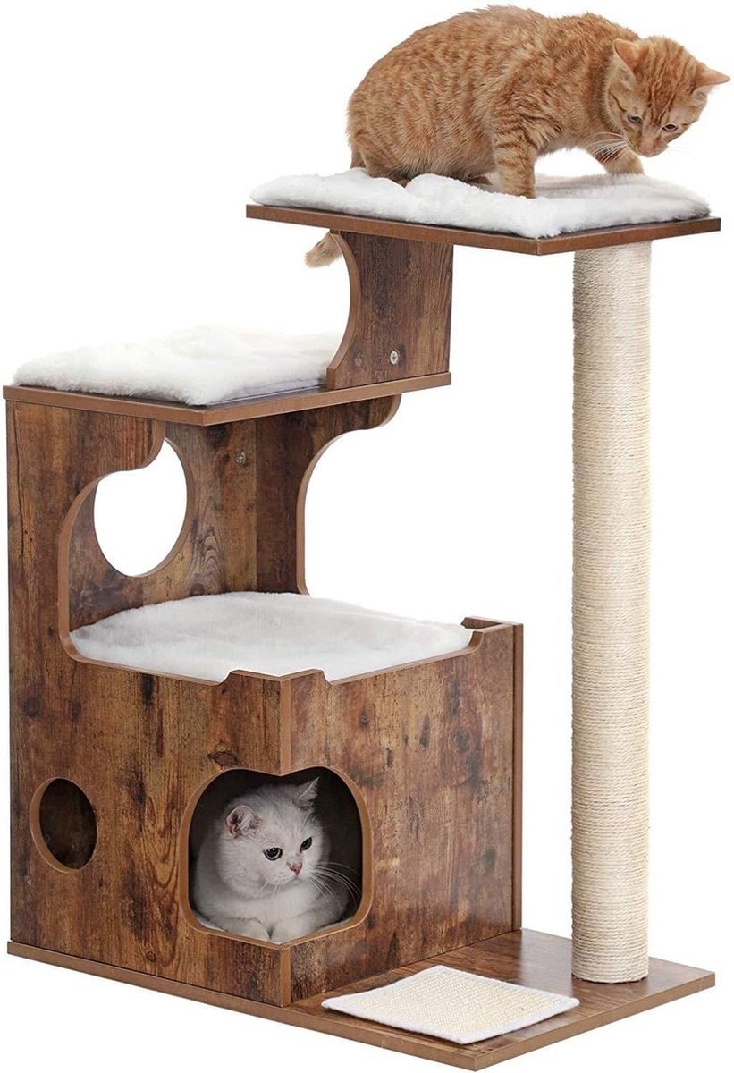 Luxe Krabpaal - Hout - Bruin - 88cm