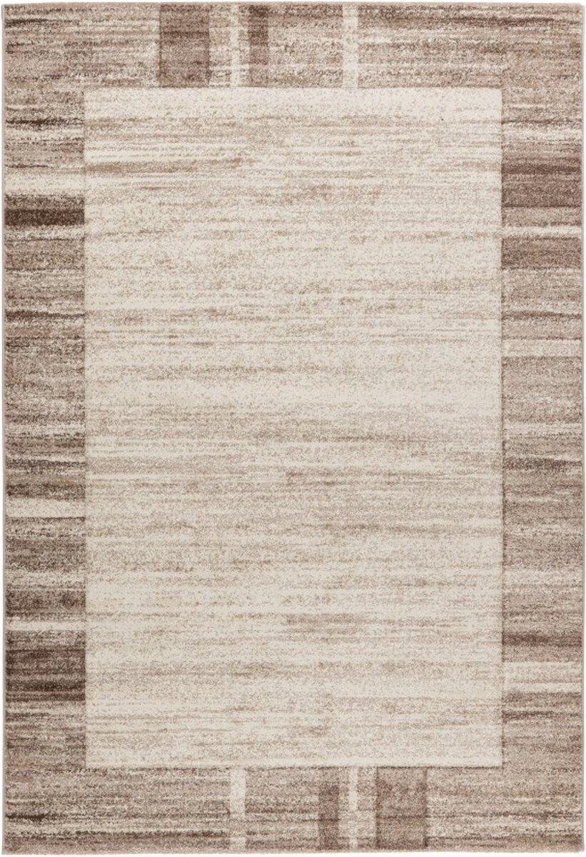 Lalee trendy Carving - modern - laagpolig - vloerkleed - vintage - handgetuft - hoog/laag - hip en trendy - karpet - tapijt - 160x230 cm beige bruin