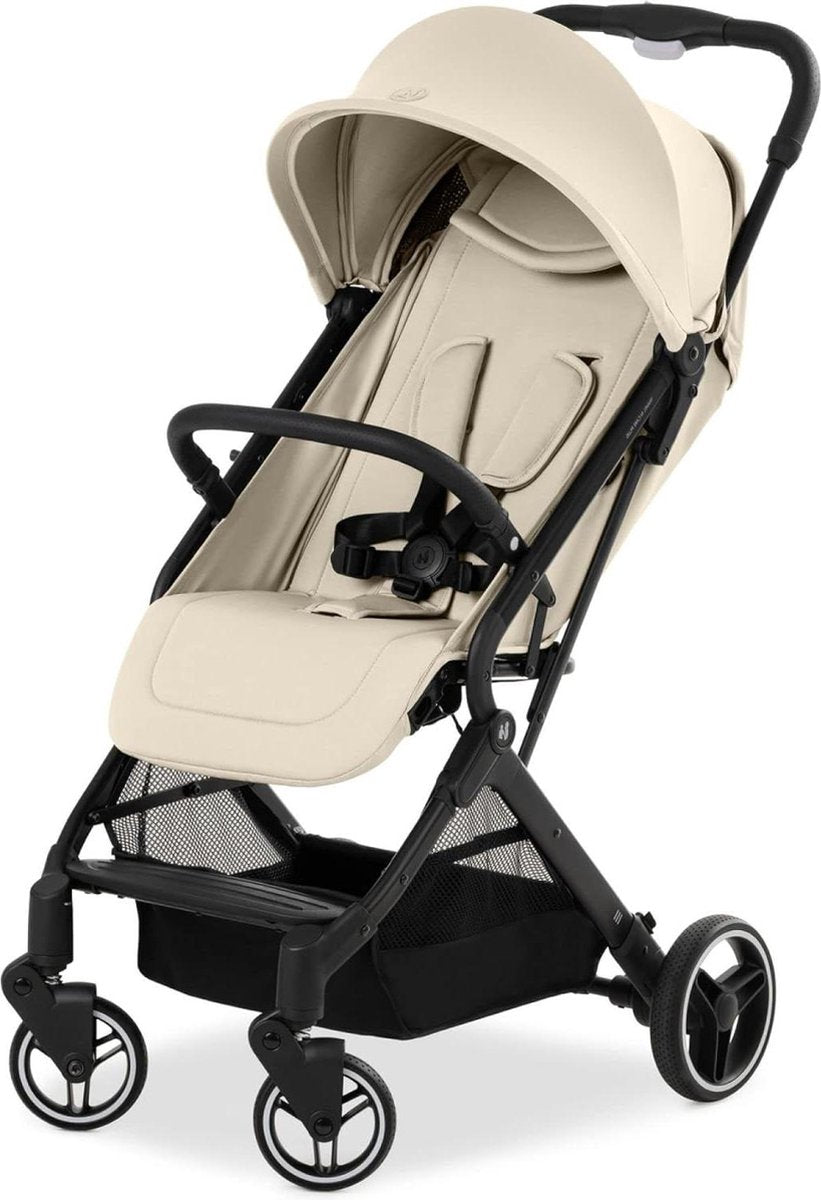 Travel buggy with lie-flat function - UV protection 50+ - Loadable up to 25 kg - Compact fold - Vanilla Buggy collapsible airplane